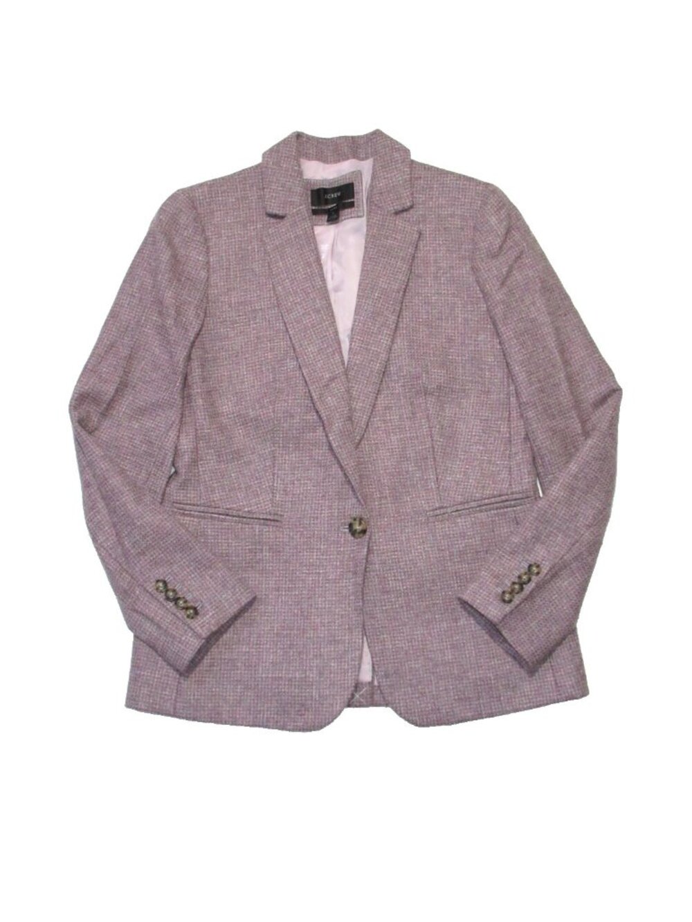 NWT J.Crew Parke Blazer in Gray Camel Pink English Birdseye Twill-Wool Jacket 6 - Picture 3 of 8